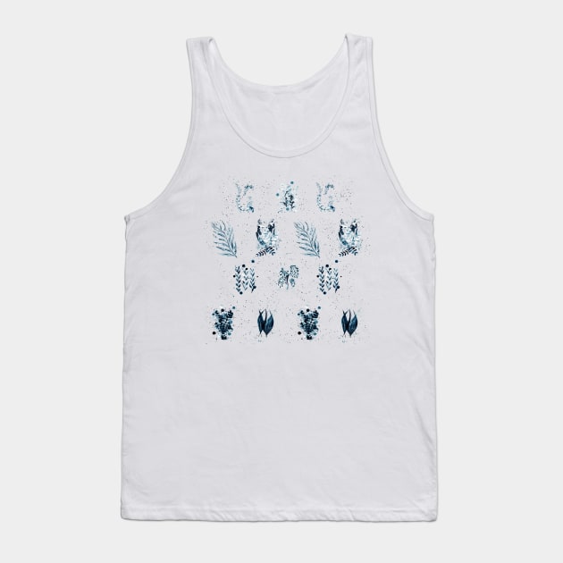 Plants, Leaves, Flowers and Petals Tank Top by cesartorresart